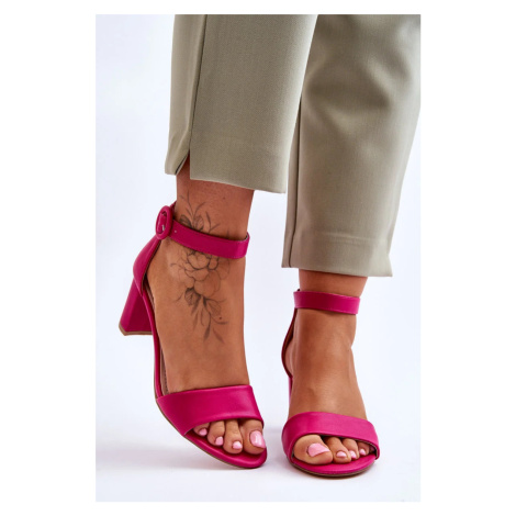 Dámské Sandály Na Podpatku Fuchsie Lexi Kesi