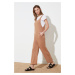 Trendyol Camel Pocket Detailed Knitwear Jumpsuit