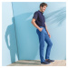 Blancheporte Chino jednobarevné kalhoty modrá