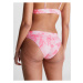 Růžový dámský spodní díl plavek Calvin Klein Underwear Authentic Bikini Print
