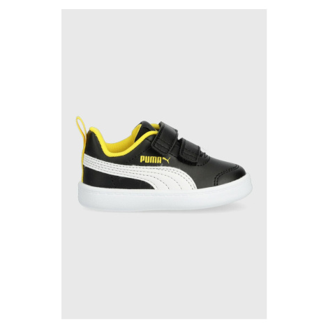 Dětské sneakers boty Puma Courtflex v2 V Inf černá barva