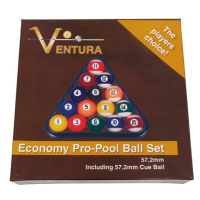 VENTURA Kulečníkové koule Pool Economy 57,2 mm