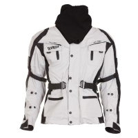 INFINE Sahara-GR textilní bunda černá/bílá