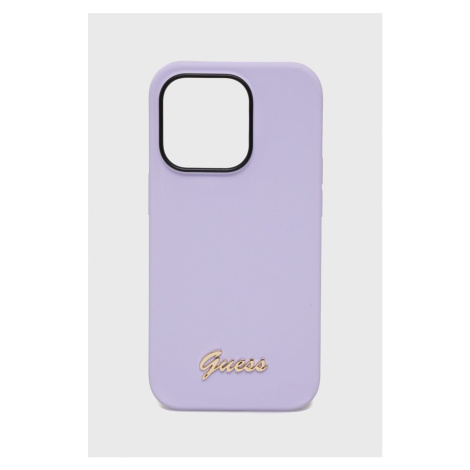 Obal na telefon Guess Iphone 14 Pro 6,1" fialová barva