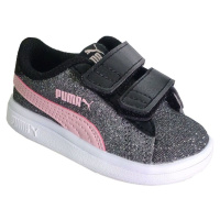 Puma Smash v2glitz glamv inf Černá