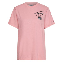 Tommy Jeans T-Shirt - TJW RLXD MODERN SIGNATURE SS pink