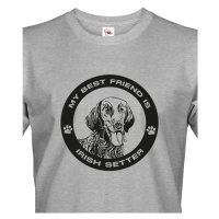 Pánské tričko Irský setr - dárek pro milovníky psů