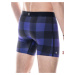 boxerky delší Loïc Henry - Graphic blue lumberjack