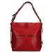 Elegantní dámská kožená kabelka Katana Darina - červená