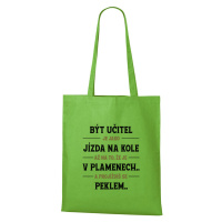DOBRÝ TRIKO Bavlněná taška Být učitel Barva: Apple green