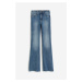 H & M - Flared High Jeans - modrá