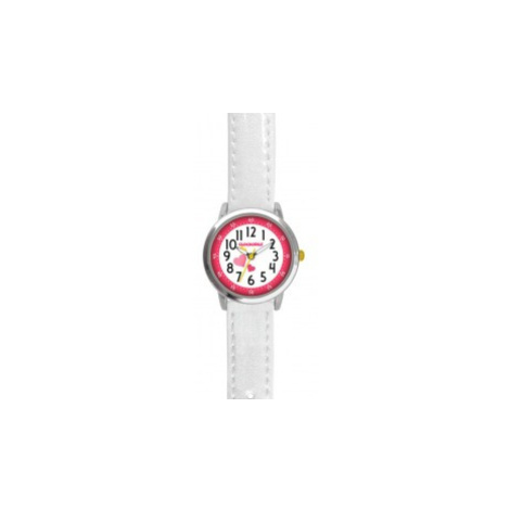 CLOCKODILE Bílé třpytivé dívčí dětské hodinky HEARTS CWG5067