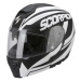 SCORPION EXO-3000 AIR SERENITY Moto přilba černá/bílá
