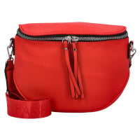 Módní dámská koženková ledvinka/crossbody Andrés, červená