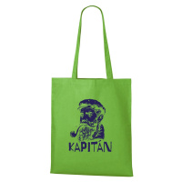 DOBRÝ TRIKO Bavlněná taška s potiskem Kapitán Barva: Apple green