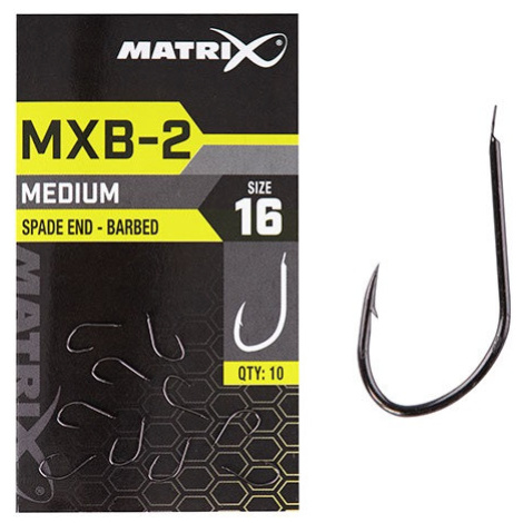 Matrix háčky mxb-2 barbed spade end black nickel 10 ks - 20