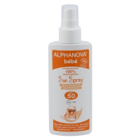 Alphanova Bébé Opalovací mléko ve spreji pro miminka SPF 50 125 ml