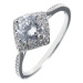 JVD Moderní stříbrný prsten se zirkony SVLR0331XH2BI