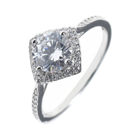 JVD Moderní stříbrný prsten se zirkony SVLR0331XH2BI