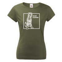 Pánské tričko s potiskem Irský vlkodav -  skvělý dárek pro milovníky psů