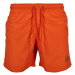 Pánské koupací kraťasy Urban Classics Block Swim Shorts - rust orange