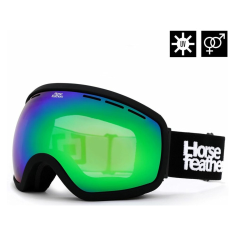 Snowboardové brýle Horsefeathers Knox - černé, zelené