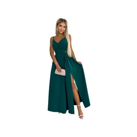 Numoco Dámské společenské šaty Chiara zelená Zelená