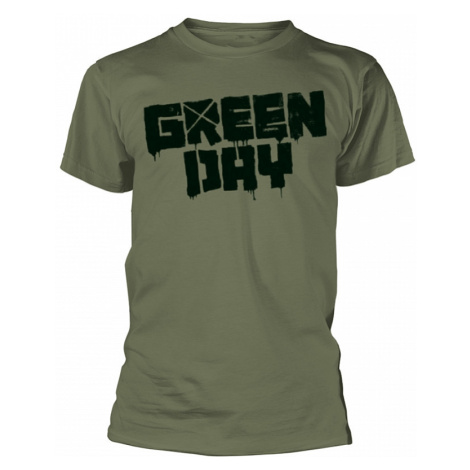 Green Day tričko, Logo - 21st Century Breakdown Green, pánské PLASTIC HEAD