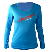 HAVEN Cyklistický dres s dlouhým rukávem letní - AMAZON LONG - modrá/růžová