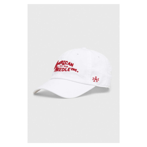 Bavlněná baseballová čepice American Needle Ballpark bílá barva, s aplikací