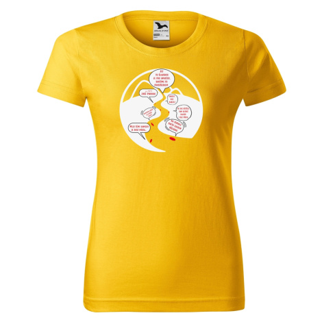 DOBRÝ TRIKO Dámské vodácké tričko NA ŘECE Barva: Žlutá