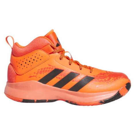 adidas CROSS EM UP K WIDE Chlapecká basketbalová obuv, červená, velikost 38