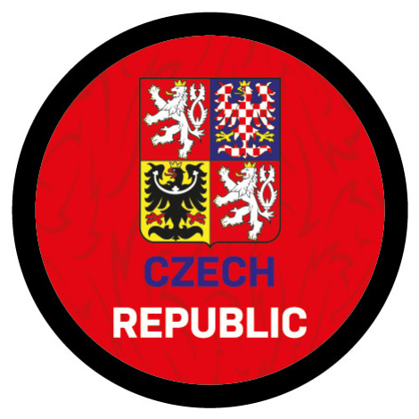 Hokejové reprezentace puk Czech republic logo red