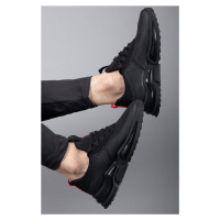 Riccon Men's Sneakers 0012836 Black Red