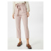 Miss Selfridge Kalhoty se sklady v pase 'EASY' pastelově růžová