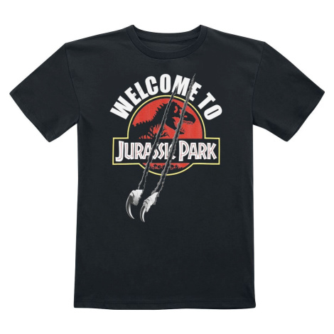 Jurassic Park Kids - Welcome To Jurassic Park detské tricko černá