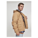 Hooded Cotton Jacket - camel