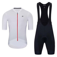 HOLOKOLO Cyklistický krátký dres a krátké kalhoty - INFINITY - černá/bílá