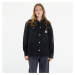 Bunda Carhartt WIP Harvey Shirt Jac UNISEX Black Dark Used Wash