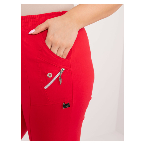 Červené vypasované kalhoty o Fashionhunters