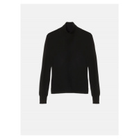 Rolák trussardi sweater turtleneck viscose blend černá