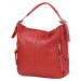 Dámská kožená kabelka Červená, 34 x 11 x 32 (XT00-JC5024-00DOL)