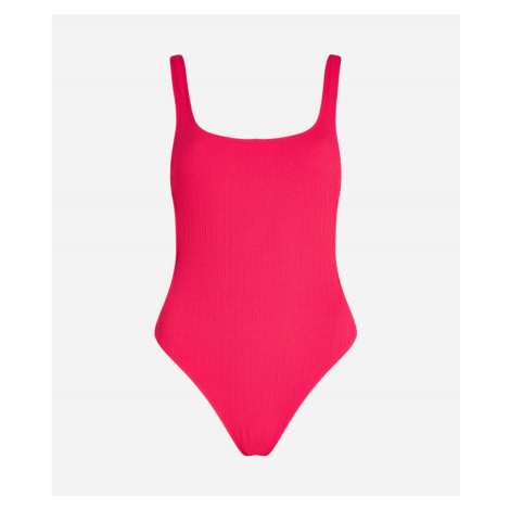 Plavky karl lagerfeld karl dna c/o side swimsuit růžová