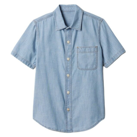 GAP V-SS CHAMBRAY Chlapecká košile, světle modrá, velikost