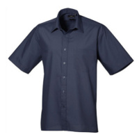 Premier Workwear Pánská košile s krátkým rukávem PR202 Navy -ca. Pantone 2766
