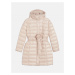 Kabát trussardi coat shiny nylon light růžová