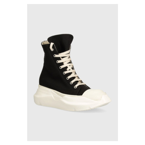 Kecky Rick Owens Woven Shoes Abstract Sneak dámské, černá barva, DS01D1840.CBES1.911