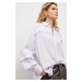 Košile Bruuns Bazaar dámská, fialová barva, relaxed, s klasickým límcem