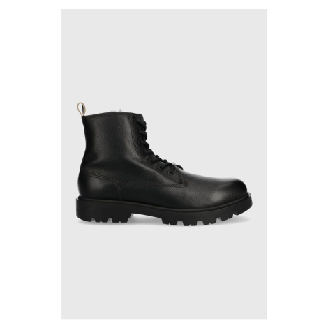 Kožené boty BOSS Adley pánské, černá barva, 50503557 Hugo Boss