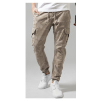 Pánské kalhoty Urban Classics Camo Cargo Jogging Pants - sand camo